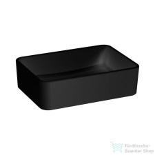 Jika Cubito Pure 50x35 cm-es pultra ültethető mosdó,matt fekete H8184237161121 szaniter