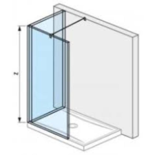 Jika Walk-In PURE "L" zuhanyfal 140x90cm H2694260026681 kád, zuhanykabin