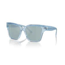 Jimmy Choo JC5003 50387C TRANSPARENT AZURE GLITTER LIGHT AZURE SILVER MIRROR napszemüveg napszemüveg