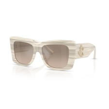 Jimmy Choo JC5036B 50656I STRIPED WHITE BROWN GRADIENT GREY MIRROR SILVER napszemüveg napszemüveg