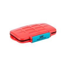 JJC MC-NSMSD16 Nintendo Switch játékkártya és Micro SD memóriakártya tok, narancssárga fényképező tartozék