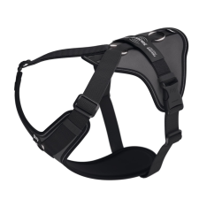  JK9 Longwalk Light kutyahám okoseszköz-tartó hámfelirattal, antrazit, méret: 2XL nyakörv, póráz, hám kutyáknak