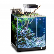JK -A221 | Akváriumszett, fekete 9L - 22x22x25 cm akvárium