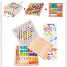 JM 3 Az 1 Montessori Játékok Szivárvány Színű Gyöngyök Oktató Játék Clip Beads készségfejlesztő