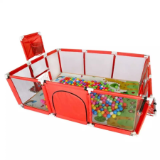 JM Baba Biztonsági Játszókerítés / Járóka Gyerekeknek Brutt 182X122 Piros kreatív és készségfejlesztő