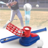 JM Gyerekek Baseball Játék Szett Bat & Balls Automata Indító Gyerekeknek Szórakozás Beltéri Baseball Gyakorló Eszköz+két ütő