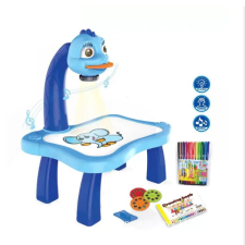 JM Készségfejlesztő Vetítő Rajzolós Projektor 25 Cm Asztallal Kék kreatív és készségfejlesztő