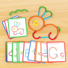JM Montessori fa kreatív botok és gyűrűk intelligencia kirakós puzzle játék