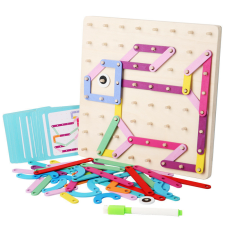 JM Nagy Montessori Kreative Geotábla Puzzle Fejlesztő Játék kreatív és készségfejlesztő