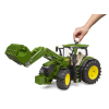  John Deere 7R 350 traktor homlokrakodóval