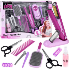 Jokomisiada Fodrász Játék Hajvasalóval, Hajcsavarókkal, Fésűkkel és Ollókkal (ZA4809) szépségszalon