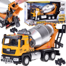 Jokomisiada Sárga Forgó Dobos Fém Betonmixer Hang- És Fényeffektusokkal (ZA5010) autópálya és játékautó