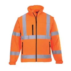  Jól láthatósági Softshell dzseki (3L) PW_S428ORRS Narancs - S méret
