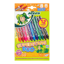 JOLLY Superstars Duo 12 darabos kétvégű filctoll készlet (4425-0001) filctoll, marker