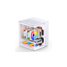 JONSBO TK-1 2.0 Micro-ATX Case, Tempered Glass - white számítógép ház