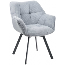  Jordi karfás étkezőszék kord bársony sötétszürke bútor