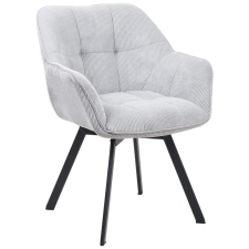  Jordi karfás étkezőszék kord bársony szürke bútor