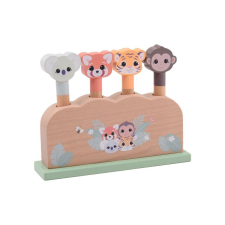 Joueco The Wildies Pop-Up Wildies fából készült figurák készségfejlesztő