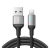 JOYROOM A10 adatkábel (USB - lightning, 2.4A, 200cm, cipőfűző, LED jelzés) FEKETE (JOYROOM_S-UL012A10_200_B)