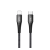 JOYROOM adatkábel (Type-C - lightning 8pin, 2.1A, 20W, gyorstöltés támogatás, 120cm, törésgátló) FEKETE Apple iPhone 7 4.7, Apple iPhone 7 Plus 5.5, Apple IPAD mini 4, Apple IPAD Pro 12.9 (20