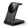 JOYROOM asztali töltőállvány 3in1 (15W, wireless, gyorstöltő, MagSafe, Airpods, Apple Watch töltő) FEKETE (JOYROOM_JR-W15)