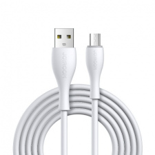 JOYROOM Bowling Data kábel USB / Micro USB 2.4A 1m, fehér kábel és adapter