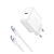 JOYROOM hálózati töltő Type-C aljzat (30W, PD gyorstöltő + Type-C kábel) FEHÉR (JR-TCF24_W) (JR-TCF24_W)