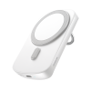 JOYROOM induktív powerbank 6000mAh gyűrűvel és állvánnyal 20W-ig fehér (JR-W030)