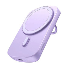 JOYROOM JR-W030 Vezeték nélküli mágneses Powerbank támasztógyűrűvel 6000mAh 20W lila power bank