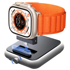 JOYROOM JR-WQW03 Apple Watch Okosóra töltő - Fekete okosóra kellék