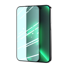 JOYROOM Knight zöld üveg iPhone 14 készülékhez teljes képernyőre, kék fény elleni szűrővel (JR-G01) mobiltelefon kellék
