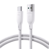 JOYROOM Multi-Color Series SA34-AC6 USB-A / USB-C kábel 100W gyors átvitel 1m - Fehér