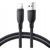 JOYROOM Multi-Color Series SA34-AL3 USB-A/Lightning 3A Kábel 1 m-Fekete (JYR791)