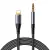 JOYROOM sztereó audiokábel AUX 3,5 mm mini jack - Lightning iPhone iPad 1,2 m fekete (SY-A06)