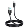 JOYROOM töltő / adatkábel USB - USB Type C 3A 1m fekete (S-UC027A9)