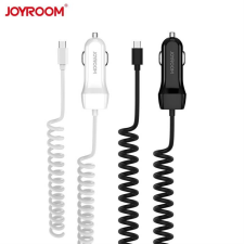 JOYROOM UP-522AL Micro USB 2.1A + 1xUSB Autós Töltő - Fehér mobiltelefon kellék