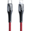 JOYROOM USB Type-C-Lightning Kábel Power Delivery 20W 2.4A 1.2 m Piros S-1224K2 (6941237136763)