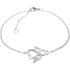 JSB Bijoux Ezüst karkötő Angyal Swarovski kristályokkal 92500406cr (Ag 925/1000; 1,58 g)