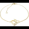 JSB Bijoux Ezüst karkötő Angyal Swarovski kristályokkal aranyozott 92500406g-cr (Ag 925/1000; 1 (8592661388044)