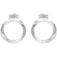 JSB Bijoux Karikák Swarovski kristályokkal 92400416cr (Ag925/1000, 1 g) fülbevaló