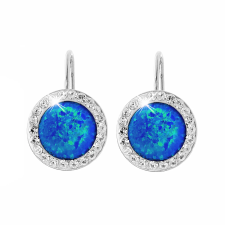 JSB Bijoux Opálok Swarovski Dark Blue kristálykövekkel 92400025dbl (Ag925/1000, 2,1 g) fülbevaló