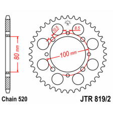 JT SPROCKETS acél standard hátsó lánckerék - 520 egyéb motorkerékpár alkatrész