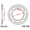 JT SPROCKETS Acél Standard Hátsó Láncszem 1792 - 525 JT SPROCKETS Kategorizálatlan termékek