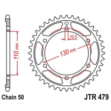 JT SPROCKETS Cink Standard Hátsó Láncszem 479 - 530 egyéb motorkerékpár alkatrész