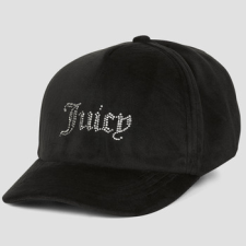 Juicy Couture Baseball sapkák Velour   Diamante Baseball Cap Fekete Egy méret női sapka