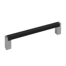 JÚLIA bútor fogantyú fekete + nikkel csiszolt, 160mm bútor