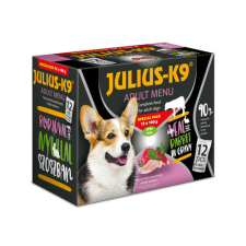  Julius - K9 Adult Menu - nedves eledel (borjú,nyúl) válogatás szószban (12x100g) kutyaeledel