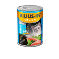 Julius-K9 Adult - Trout konzerv macskáknak 6 x 415 g macskaeledel