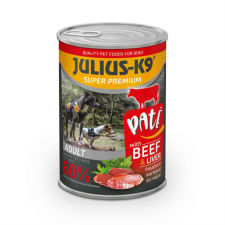  JULIUS-K9 | DOG Beef&amp;Liver konzerv (marha&amp;máj) - 400g kutyaeledel