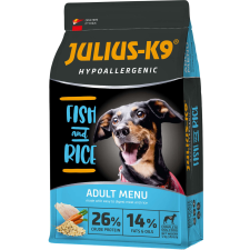 Julius-K9 Hypoallergenic Fish & Rice (Kis szemcseméret) 12kg kutyaeledel